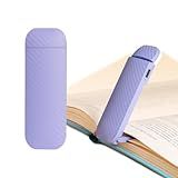 HEMONNKAM Book Reading Light, Rechargeable Clip on Booklight, Eye Caring 3 Color Temperatures & 5 Brightness Levels, Night Use for Bed, Long Lasting, Reading at Night in Bed, Romantic Purple