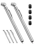 AstroAI Pencil Tire Pressure Gauge 2 Pack 10-75PSI, Calibrated to ANSI B40.1 Grade B (2%), Stainless Steel Body, Metal Made Nozzle 3 Measurements for Cars, Bikes, Vehicles