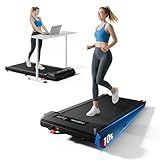 YUEJIQI Walking Pad Under Desk Treadmill with Incline for Home Office, 2.5HP Portable Walking Pad Treadmill with 280 Lbs Weight Capacity, Remote Control, LED Display