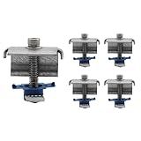 Adamax SPEC158-5PK Solar Panel End Clamps for 1-5/8 in. Steel Strut Channel, Solar Panel Kit with End Clamps and Cone Nuts for Mounting Solar Panels, Pack of 5