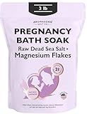 Aromasong Pregnancy Bath Soak 3 LB - 100% Pure Magnesium Flakes with 21 Essential Dead Sea Minerals and Natural Lavender - Better Absorbing Than Epsom Salt