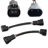 iJDMTOY 9006/HB4/H10 to 5202/P13W Pigtail Wire Wiring Harness Adapters Compatible with Fog Light Conversion Retrofit