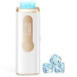 Laser Hair Removal, IPL Laser Hair Removal Device for Women & Men, Safe at-Home Nearly Painless 45°F Ice-Cooling Contact, Long-Lasting Result for Full Body & Face, Off-White