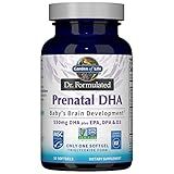 Garden of Life Dr. Formulated Prenatal DHA Fish Oil - 500mg DHA & DPA in Triglyceride Form 100% DV Vitamin D3, Single Source, Mercury Free Omega 3 Supplements for Women's Health, 30 Softgels
