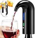 Wine Aerator Electric Wine Decanter Best Sellers One Touch Red -White Wine Accessories Aeration Work with Wine Opener for Beginner Enthusiast - Spout Pourer - Great Fathers Day Gift