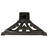 TIKI Cast Iron Torch Stand – Heavy-Duty, Freestanding & Weather-Resistant Torch Base for Patio, Garden, Deck & Backyard – Fits Torch Poles 0.75" to 1.25" – 9" x 9", Black