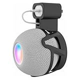 CUHIOY Outlet Wall Mount Holder for Homepod Mini, Plug Mount Stand with Cord Management for Space-Saving, No Messy Cords or Screws, Perfect Accessories for Homepod Mini Speaker (Black, 1 Pack)