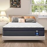 SIMARTH Mattress Memory Foam Hybrid Mattress with Motion Isolation and Pressure Relief, Strong Edge Support, Pocket Spring King Size Mattresses in a Box (12 Inch Medium, King)