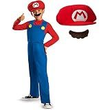 Disguise Nintendo Super Mario Costume, Officially Licensed Super Mario Brothers Boys Costume, Classic Child Size Medium (7-8)