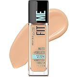 Maybelline Fit Me Matte + Poreless Liquid Oil-Free Foundation Makeup, True Beige, 1 Count (Packaging May Vary)