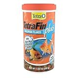 TetraFin Plus Goldfish Flakes 7.06 Ounces, Balanced Diet, With Algae To Promote Health