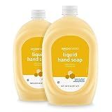 Amazon Basics Liquid Hand Soap Refill, Milk and Honey Scent, Triclosan-Free, pH Balanced, Dermatologist Tested, 50 Fluid Ounces, 2-Pack (Previously Solimo)