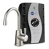 InSinkErator HOT250 Instant Hot Water Dispenser System, Single-Handle Faucet in Satin Nickel with 2/3-Gallon Stainless Steel Tank, H250SN-SS