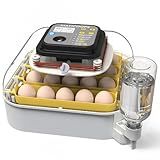 MATICOOPX 20 Egg Incubator with Humidity Display, Egg Candler, Automatic Egg Turner, for Hatching Chickens