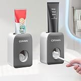 CXYHMG Automatic Toothpaste Dispenser for Kids, Tooth Paste Squeezer,2Black