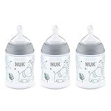 NUK Smooth Flow Anti Colic Baby Bottle, Elephant, 5 Ounce (3 Pack)