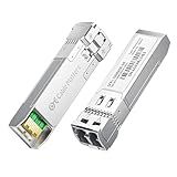 Cable Matters 2-Pack 10GBASE-SR SFP+ to LC Multimode 10G Fiber Transceiver Module, 10G, MMP Fiber, Up to 300m, for Cisco, Ubiquiti, TP-Link, D-Link, MikroTik, Netgear, Supermicro, HPE Aruba