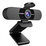 EMEET 1080P Webcam with Microphone, C960 Web Camera 2 Mics Streaming Webcam