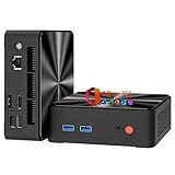 Mini PC, 1 Year Office 365, Intel 4-Core N100 Processor (Beat i3-1115G4), 8GB RAM 256GB SSD, Mini Desktop Computers Windows 11, Dual 4K Display, HDMI/DP/WiFi/BT/Micro PC for Home Business Students