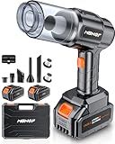 MBNGF Car Vacuum Portable Cordless, 35000PA High Power Suction & Blower, Wireless Handheld Vacuum Cleaner for Car, Home, Office, Pet(Hide Black)