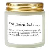 Vellsenne Scented Candle Bridesmaid Proposal Gifts - Lavender Soy Wax Candle - Maid of Honor Proposal Gifts - Will You be My Bridesmaid Gift for Friends Girls Women 4oz