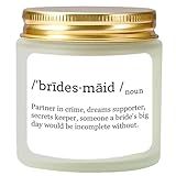 Vellsenne Scented Candle Bridesmaid Proposal Gifts - Lavender Soy Wax Candle - Maid of Honor Proposal Gifts - Will You be My Bridesmaid Gift for Friends Girls Women 4oz