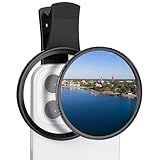 K&F Concept 67mm Clip-on CPL Phone Camera Lens Filter Kit, Circular Polarizer Polarizing Filter Compatible with iPhone 16 15 14 13 12 11