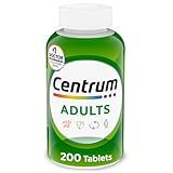 Centrum Adult Multivitamin/Multimineral Supplement with Antioxidants, Zinc, Vitamin D3 and B Vitamins, Gluten Free, Non-GMO Ingredients - 200 Count