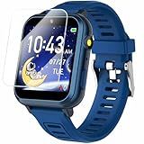 Cosjoype Kids Game Smart Watch for Kids with 24 Puzzle Games HD Touch Screen Camera Music Player Pedometer Alarm Clock Calculator Flashlight 12/24hr Kid Watch Gift for 4-12 Year Old Boys Toys for Kid
