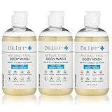 DR. LIFT Antibacterial Body Wash, 8 oz (3-Pack) - Gentle & Effective Shower Gel - Made in America