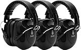 3 Pack Ear Protection For Shooting, SNR 34dB Hearing Protection Noise Cancelling Earmuffs, Shooting Ear Protection Ear Muffs for Noise Reduction, Hearing Protection Ear Muffs for Gun Range/Shooters