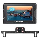 FEISIKE Backup Camera, 1080P IR Night Vision with Monitor, Easy Setup Plug-Play Rear View Camera, 150 Degrees Wide Angle, IP68 Waterproof, 4.3" Display for Car Truck SUV