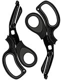MEUUT 2 Pack Medical Scissors Trauma Shears for Left and Right Hand -Patented Bandage Scissors All Purpose with Non-Stick Blades, Surgical Grade Shears Stainless Steel EMT Scissors for Nurses EMT