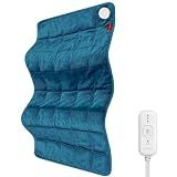 Comfytemp Weighted Heating Pad for Back & Period, FSA Eligible, 17x33, Blue