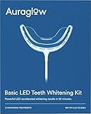 Auraglow Teeth Whitening Kit, Wired LED Accelerator Light, 35% Carbamide Peroxide Teeth Whitening Gel, 12 Whitening Treatments, Whitens up to 10 Shades in 7 Days