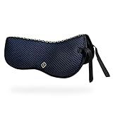 Kavallerie 3D Air-Mesh Half Pad, Impact Protection & Therapeutic Gel Padding English Saddle for Maximum Support and Stability, Best for Horses Under Saddle, Dressage, Jumping & Training