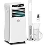 HOMCOM 8000 BTU Portable Air Conditioner for Rooms Up to 344 Sq. Ft. White