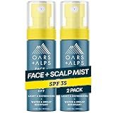 Oars + Alps SPF 35 Sunscreen Mist for Face + Scalp, 2pk, 1.5 Oz