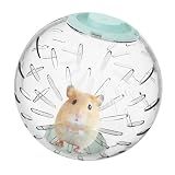 7.9 inch Hamster Ball, Exercise Toys, Running Clear Plastic Balls, Large Space, Easy to Clean, Portable Cage, for Small and Medium Hamsters, Syrian Dwarf Hamster, Green