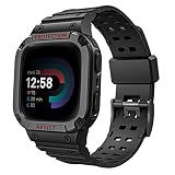 FINTIE Band with Case Compatible with Fitbit Versa 4/3/2/1/Lite&Sense 2 1