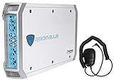 Rockville RXM-F3 1600W Peak/260W RMS 4-Channel Class A/B Marine Amplifier with PA Microphone, Waterproof Conformal Coating, Smart Auto Turn-On for Boats