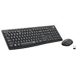 Logitech MK295 Full Size Silent Wireless Keyboard Mouse Combo - Graphite