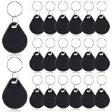 Beeveer Nfc Tags Keytags,Nfc Key Keychain,Black,20 Pcs