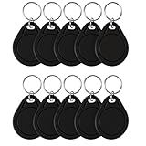 10Pcs NFC Tag Keychain NFC Key Fob NTAG215 NFC Card NFC Fob NFC Business Card NFC Chips NFC Tag Maker，504 Bytes Memory, Compatible with TagMo and NFC Enabled Devices