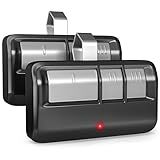 GONAT Universal Garage Door Opener Remote with Visor Clip, for LiftMaster/Chamberlain/Craftsman Door Opener, Suitable for 5 Color Learn Buttons, 2 Pack