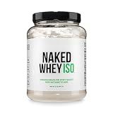 NAKED Whey Isolate Protein - Only 2 Ingredients, 30g Grass-Fed Protein, Zero Carb, Unflavored, Undenatured, Non-GMO, No Soy, Gluten-Free, No Preservatives - 28 Servings