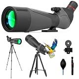 Gosky Falcon 20-60x85 Spotting Scope with Full Size Tripod for Birding