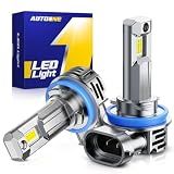 AUTOONE 2026 Upgraded H11 Led Bulbs H8 H9 Light Bulbs, 1200% Bright 60000 Lumens