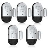 Sanjie Door Window Alarm Sensors, 5 Pack, 125dB, Volume Control