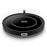 Smart Coffee Warmer, BESTINNKITS Auto On/Off Gravity-Induction Mug Warmer for Office Desk Use, Candle Wax Cup Warmer Heating Plate (Up to 131F/55C) (Black)